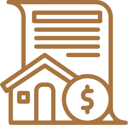 Loan approval home financing icon